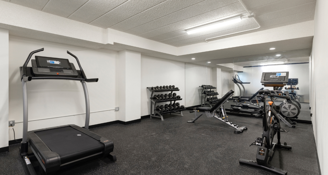 the fitness room