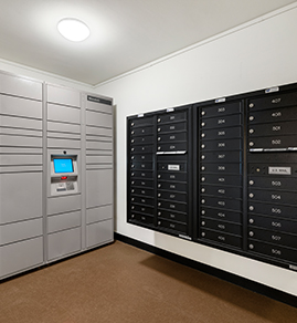 the amazon hub and mailroom