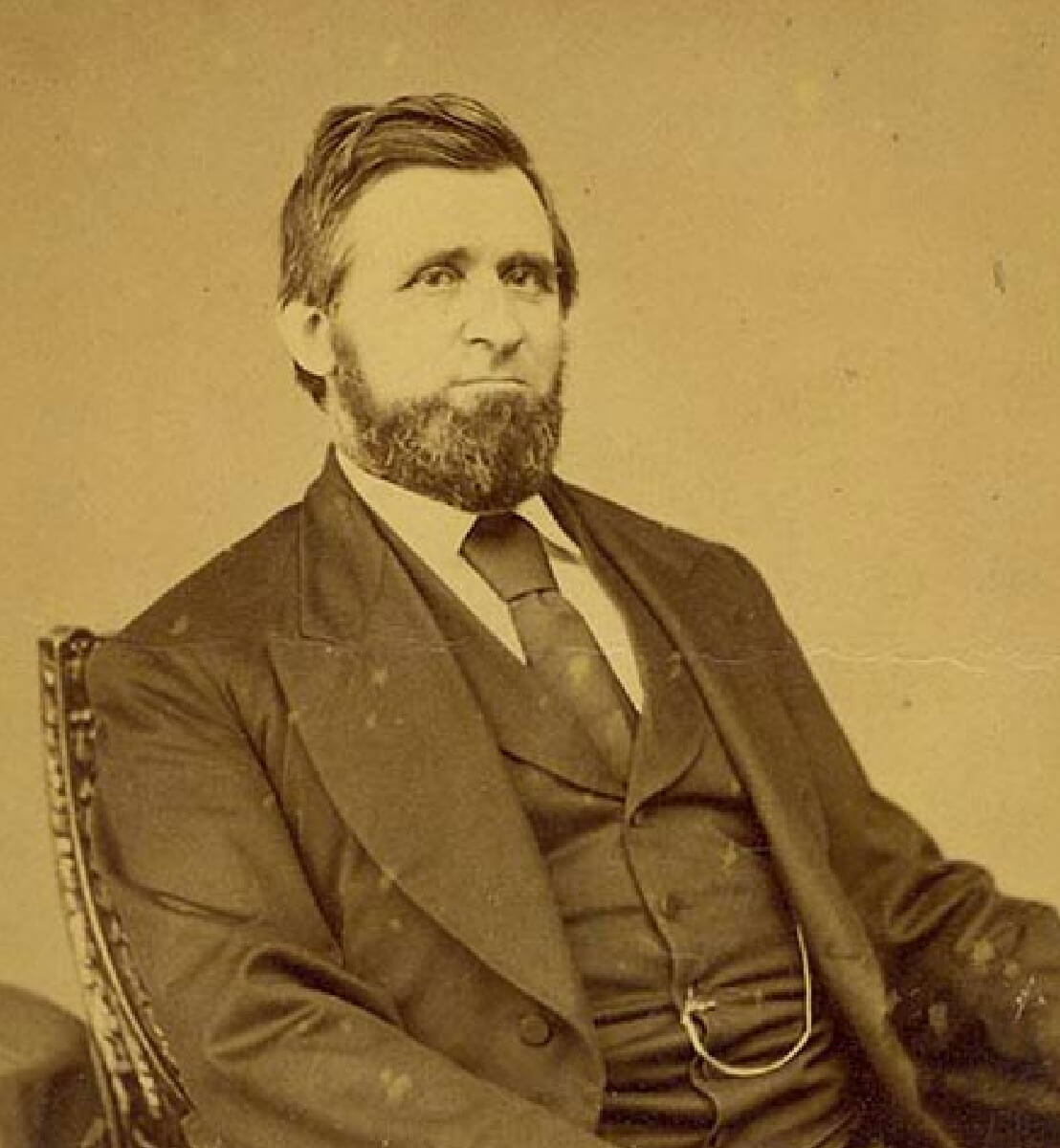 Portrait of Oliver Hudson Kelley, Minnesota farmer and founder of the National Grange